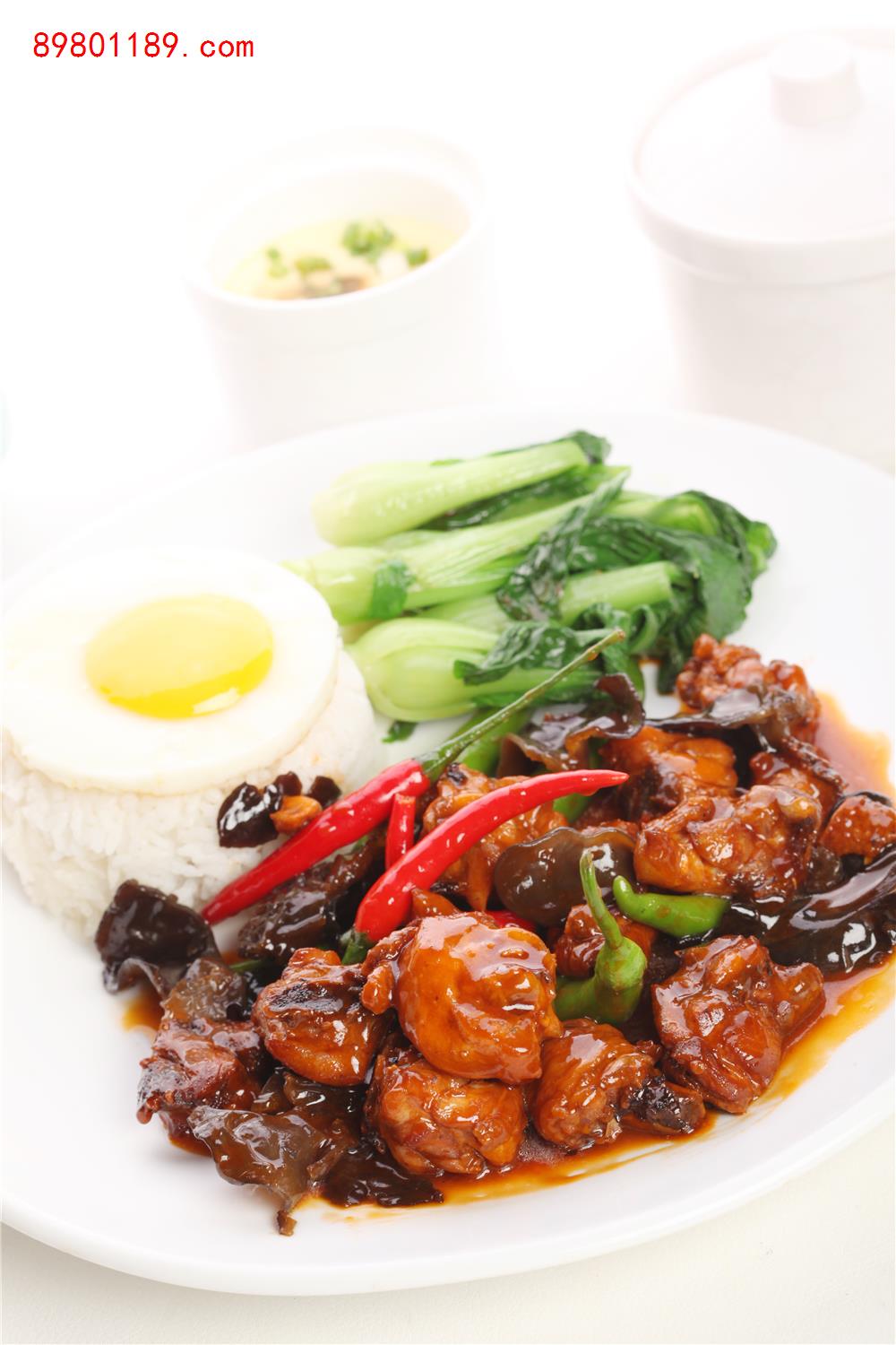 双菇滑鸡排